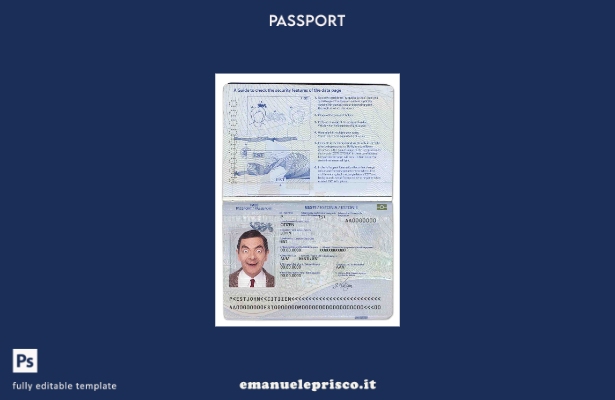 modello di passaporto estone in stile verificato